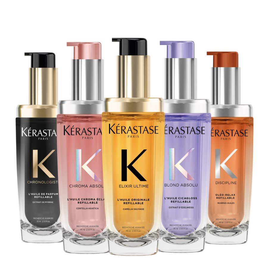 Kérastase Chronologiste ヘアオイル 100ml 2個 Chronologiste olejek do włosów do ponownego uzupełniania
